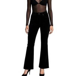 PTCL Jeans Ethikal Brand Black Velvet Flare Jeans - 25" NWT